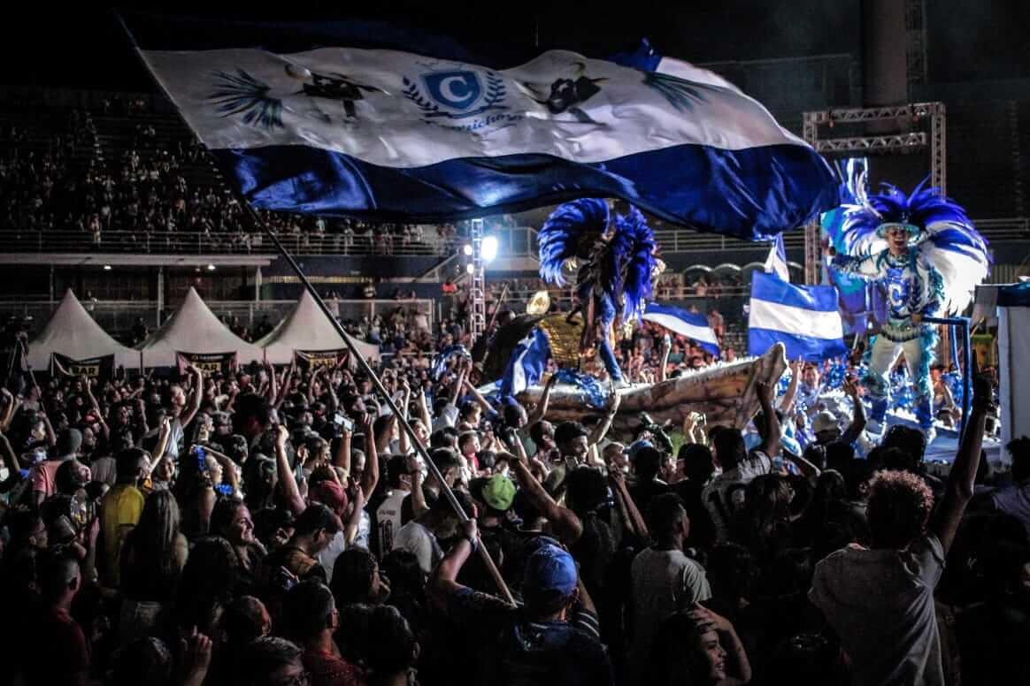 Caprichoso leva clima de festival para a arena do Bumbódromo em noite de lançamento da disputa