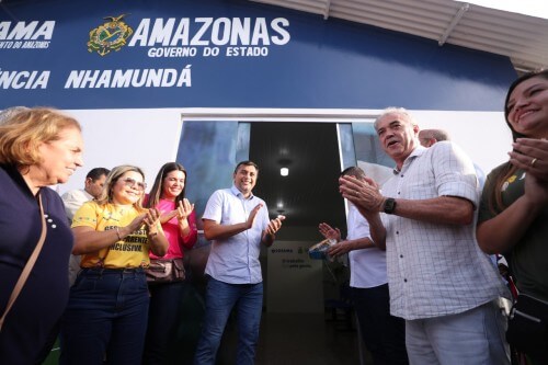 Wilson Lima entrega primeira agência da Cosama no município de Nhamundá, no Baixo Amazonas