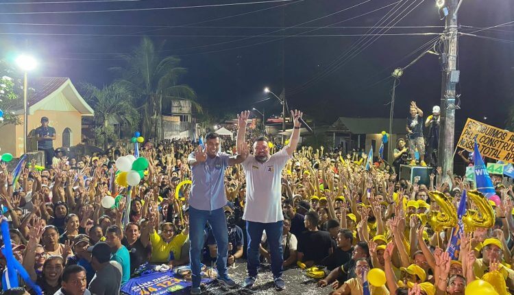 Dez mil pessoas participam de comício de Wilson Lima em Autazes