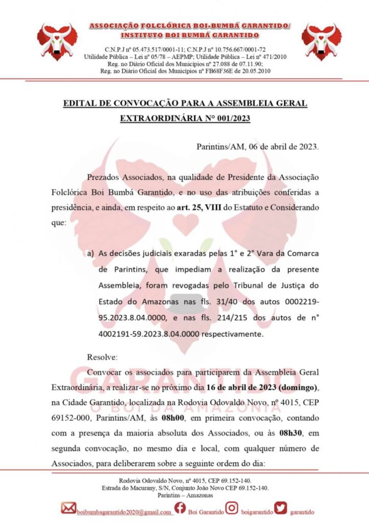 0E4719C8-8820-4B57-A284-80C33DFB97A4-723x1024 Sócios do Garantido decidem proposta de prorrogação de mandato no dia 16 de abril