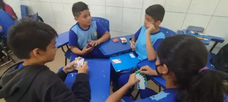 Projeto usa jogo no ensino da matematica em escola estadual do interior do Amazonas