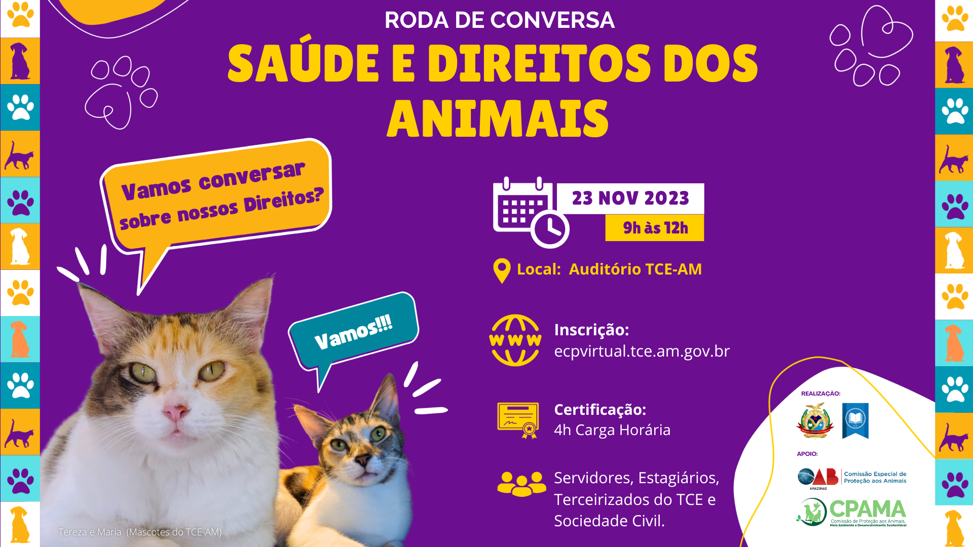 Roda de Conversa Saude e Direitos dos Animais