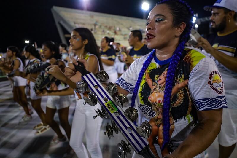 Escolas de samba do Grupo Especial realizam ensaio tecnico no sambodromo 1