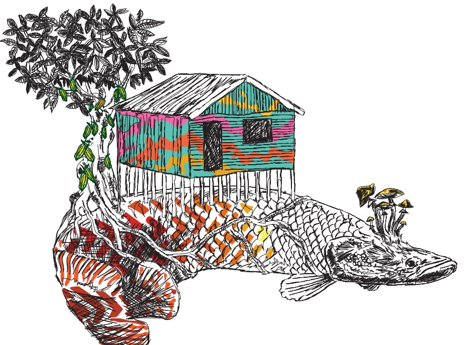 Arte-Curimiz-para-Ecocopo-Idesam Festival de Parintins: Idesam marca presença no evento alertando para a conscientização sobre mudanças climáticas