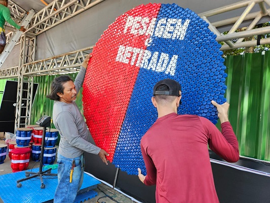Festival de Parintins 2024: Artistas plásticos locais assinam obra no Espaço ‘Recicla, Galera’
