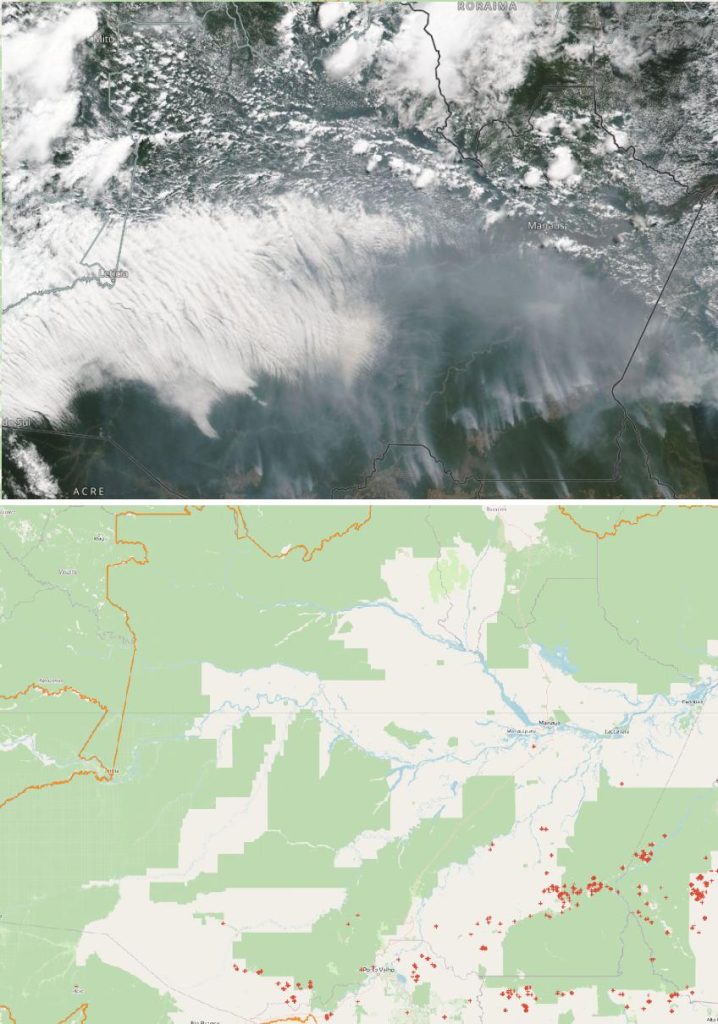 satelite-718x1024 Satélite da Nasa revela coluna de fumaça no Amazonas