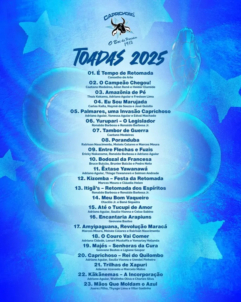 Toadas-2025-Boi-Caprichoso-2-819x1024 Caprichoso revela toadas oficiais para o festival de Parintins 2025