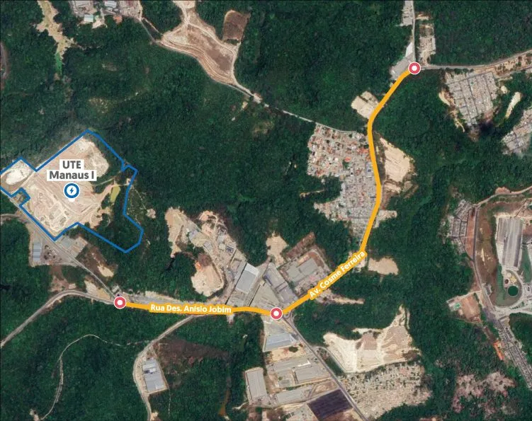 CIGAS Mapa por onde passara trecho da obra da Cigas DivulgacAo Cigas