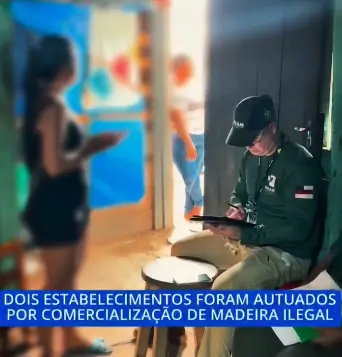 Polícia Militar atua em apoio à ação de fiscalização do Instituto de Proteção Ambiental do Amazonas em Parintins